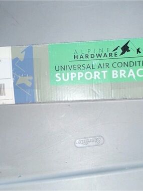 Alpine Hardware air conditioner Support Bracket with Mint Green Label